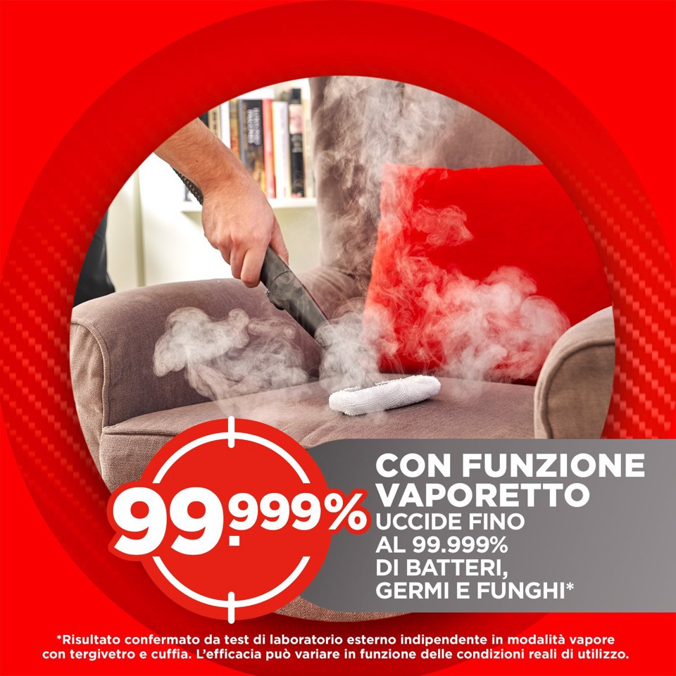 Polti StainOver SC30, lavatappeti con funzione pulitore a vapore, 4 funzioni in 1