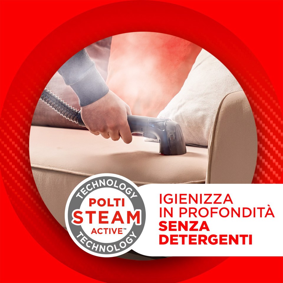 Polti StainOver SC30, lavatappeti con funzione pulitore a vapore, 4 funzioni in 1
