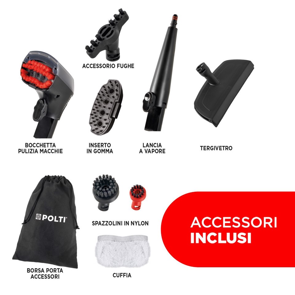 Polti StainOver SC30, lavatappeti con funzione pulitore a vapore, 4 funzioni in 1