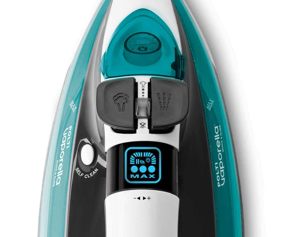 Polti Vaporella Quick & Slide QS220 Ferro a vapore Alluminio 2400 W Verde, Bianco