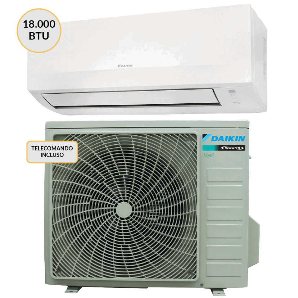 Daikin Condizionatore MONO split Inverter 18000 btu Wi-Fi RXC50E + FTXC50E Climatizzatore Fisso