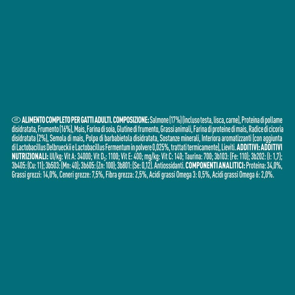 Purina ONE 12505695 cibo secco per gatti 800 g Adulto Salmone