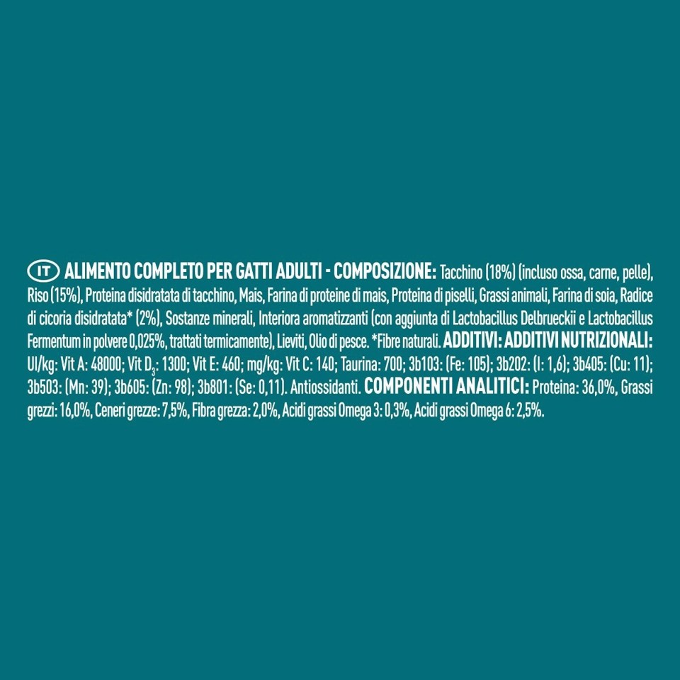 Purina ONE 12510679 Bifensis cibo secco per gatto Adulto Tacchino 800 g