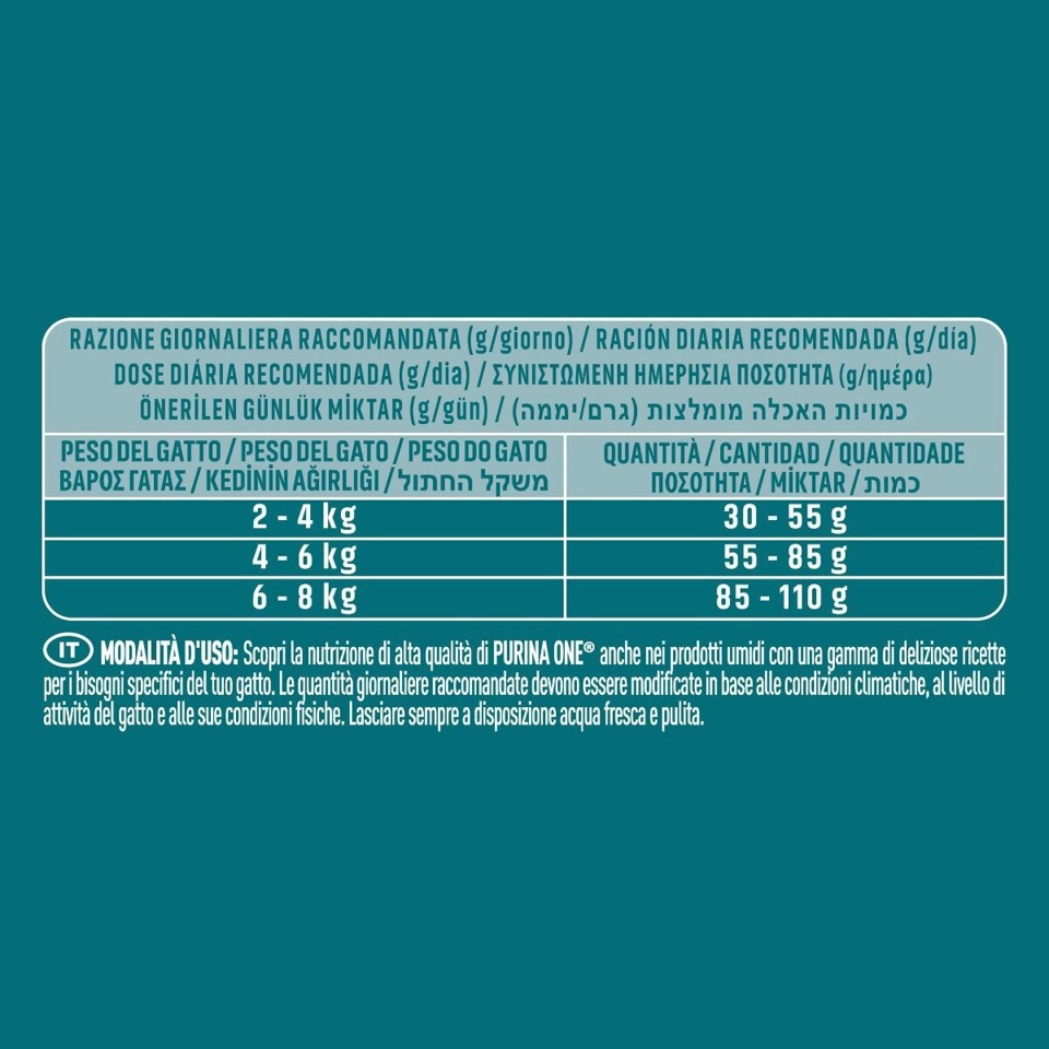 Purina ONE 12510679 Bifensis cibo secco per gatto Adulto Tacchino 800 g