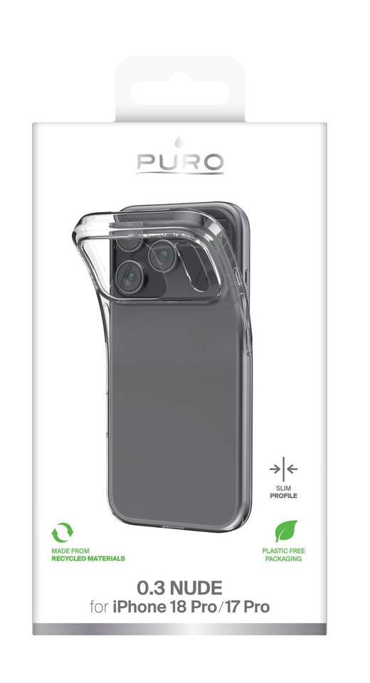 PURO 0.3 Nude custodia per cellulare 16 cm (6.3") Cover Trasparente