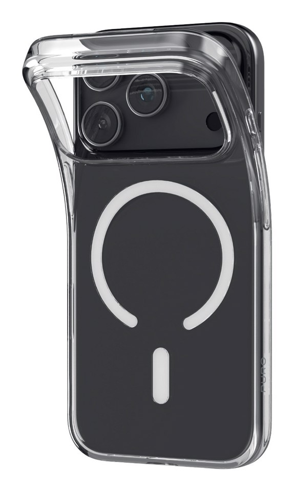 PURO 03 Nude Mag custodia per cellulare 16 cm (6.3") Cover Trasparente, Bianco