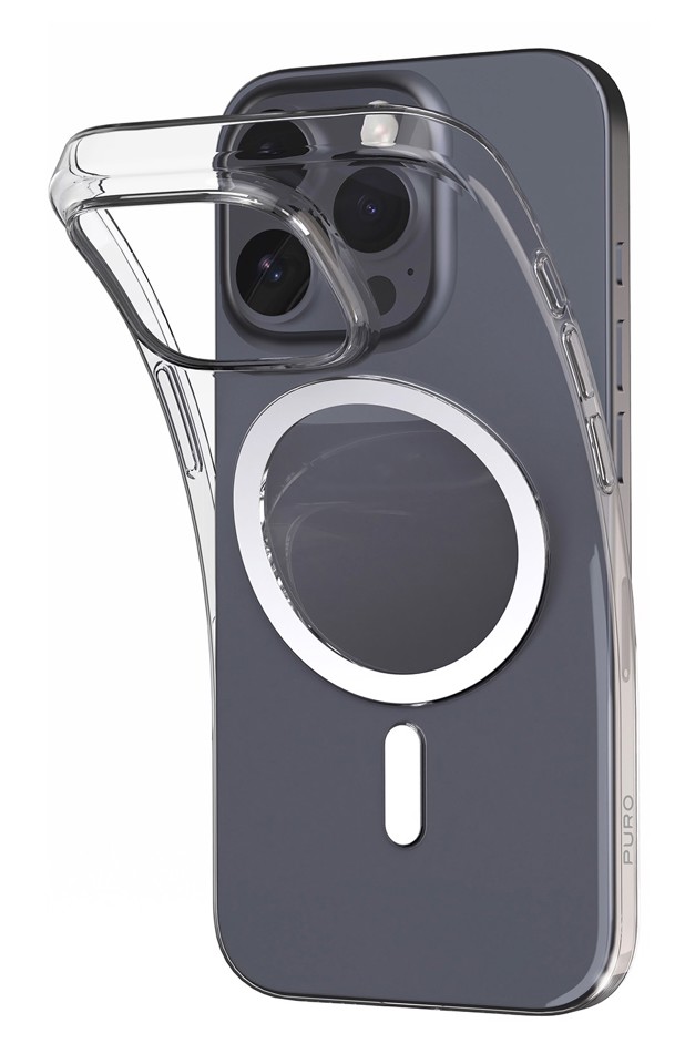 PURO 03 Nude Mag Cover Trasparente iphone 16 pro magsafe