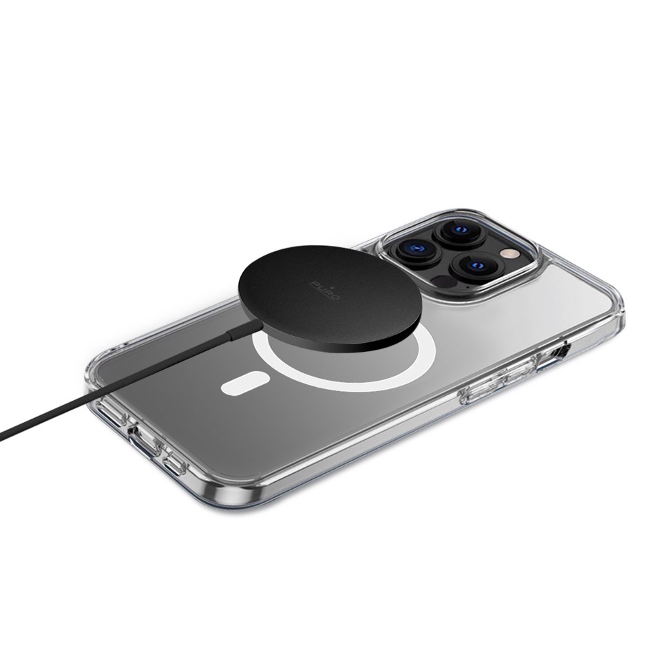 PURO CUSBCMAG1BLK Caricabatterie per dispositivi mobili Smartphone Nero USB Carica wireless Interno