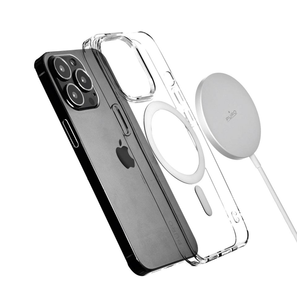 PURO CUSBCMAG1WHI Caricabatterie per dispositivi mobili Smartphone Bianco USB Carica wireless Interno