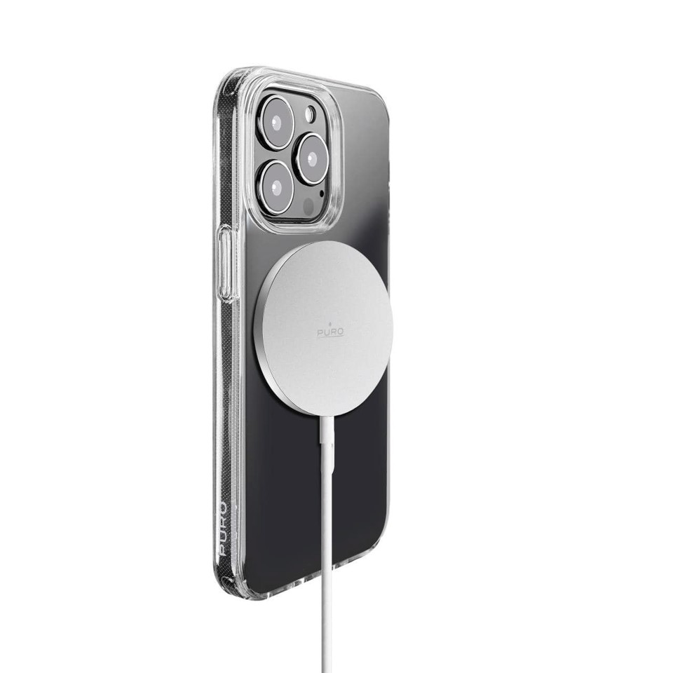 PURO CUSBCMAG1WHI Caricabatterie per dispositivi mobili Smartphone Bianco USB Carica wireless Interno