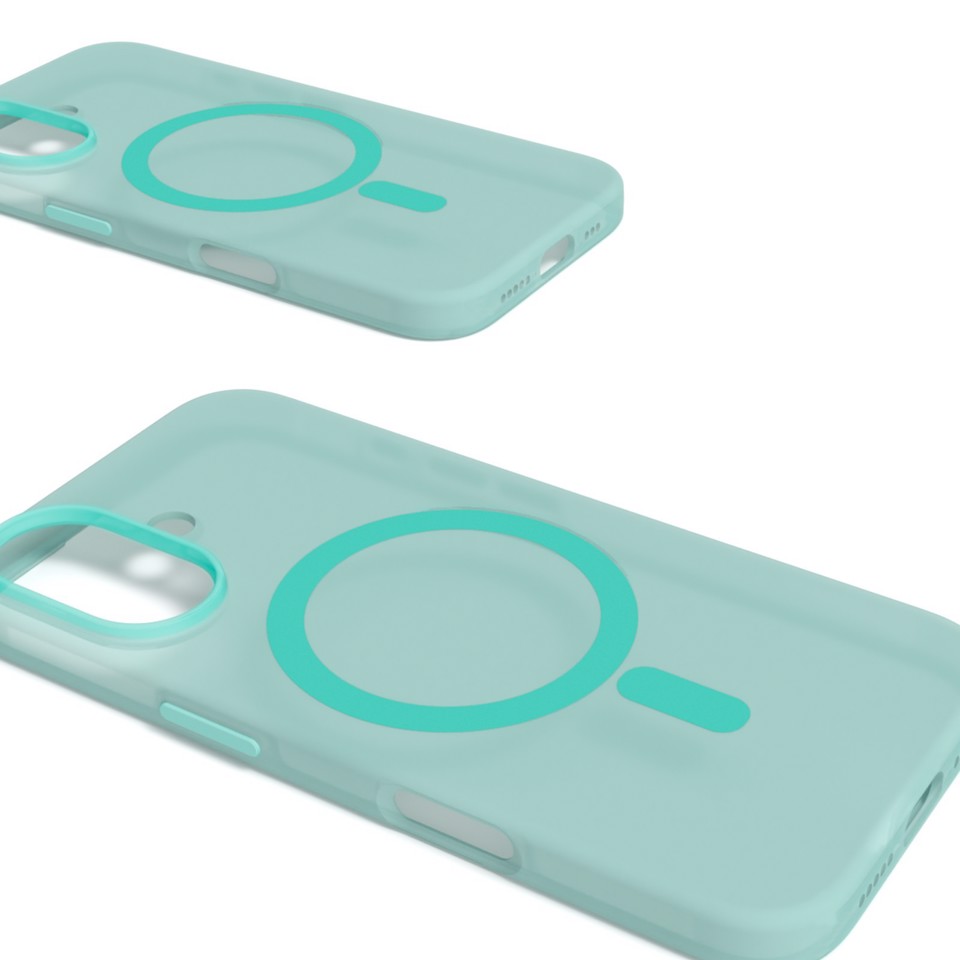PURO Daylight custodia per cellulare 15,5 cm (6.1") Cover Colore menta, Translucent