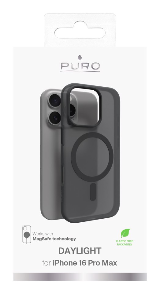 PURO Daylight custodia per cellulare 17,5 cm (6.9") Cover Nero