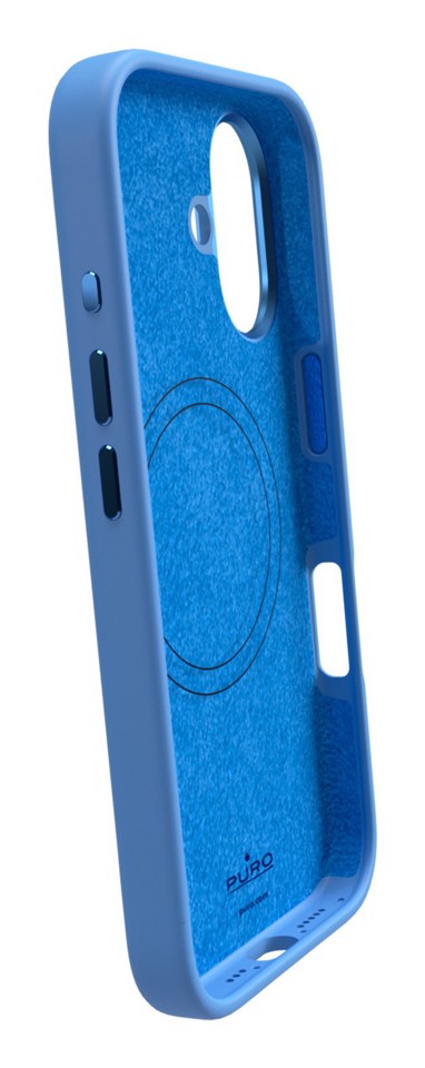 PURO Icon Mag Pro custodia per iphone 16 cellulare 15,5 cm (6.1") Cover Blu