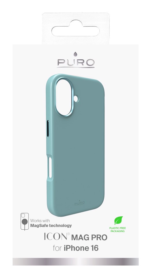 PURO Icon Mag Pro Cover Verde iphone 16 magsafe