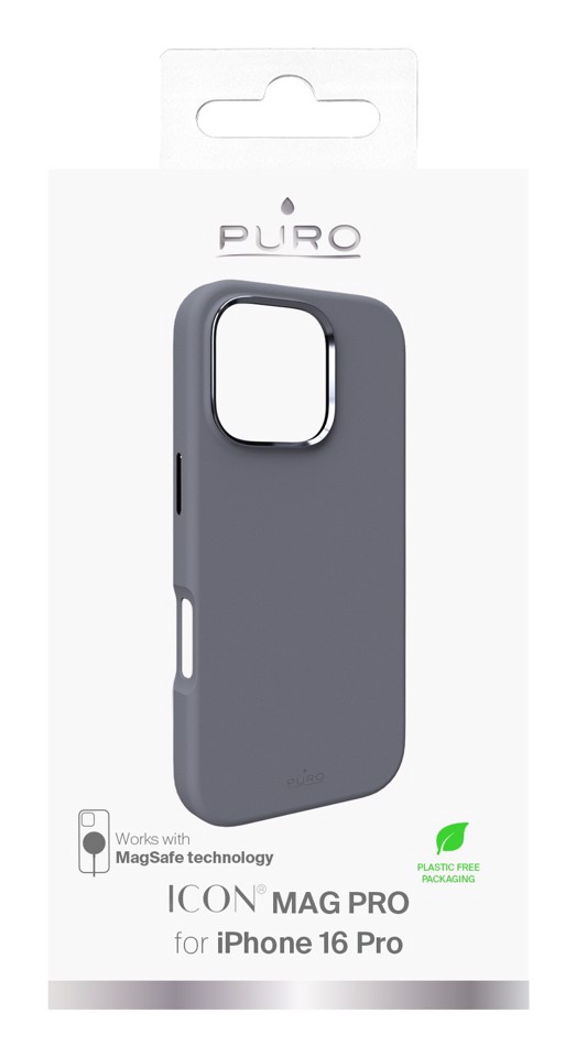 PURO Icon Mag Pro custodia per cellulare 16 cm (6.3") Cover Grigio