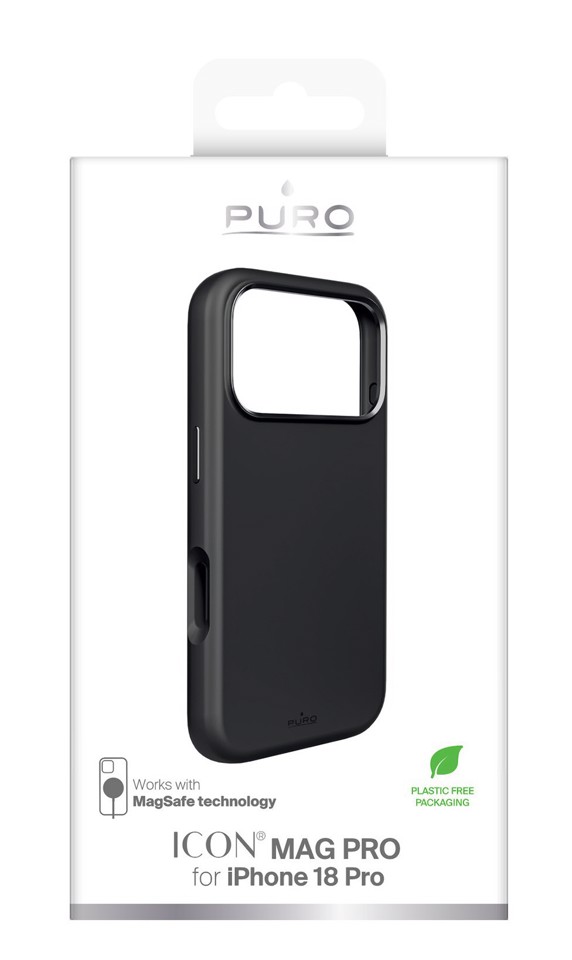 PURO ICON MAG PRO custodia per cellulare 16 cm (6.3") Cover Nero