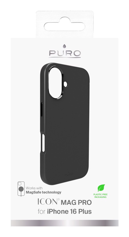 PURO Icon Mag Pro Cover Nero iphone 16 plus magsafe