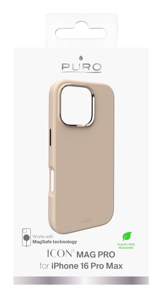 PURO Icon Mag Pro custodia per cellulare 17,5 cm (6.9") Cover Beige