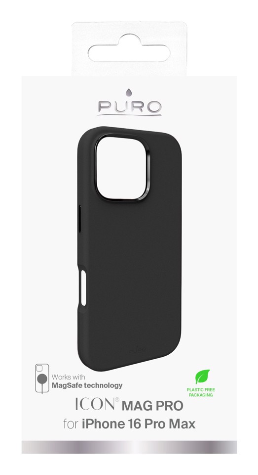 PURO Icon Mag Pro  Cover Nero iphone 16 promax magsafe