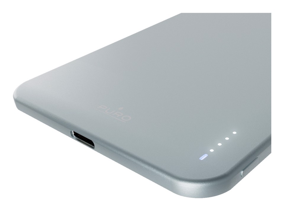 PURO Lite Slim Power Mag Polimeri di litio (LiPo) 3000 mAh Carica wireless Blu