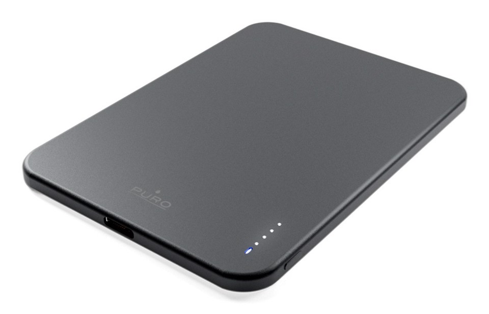PURO Lite Slim Power Mag Polimeri di litio (LiPo) 3000 mAh Carica wireless Nero