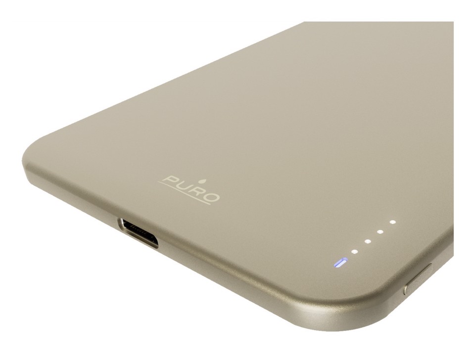 PURO Lite Slim Power Mag Polimeri di litio (LiPo) 3000 mAh Carica wireless Oro