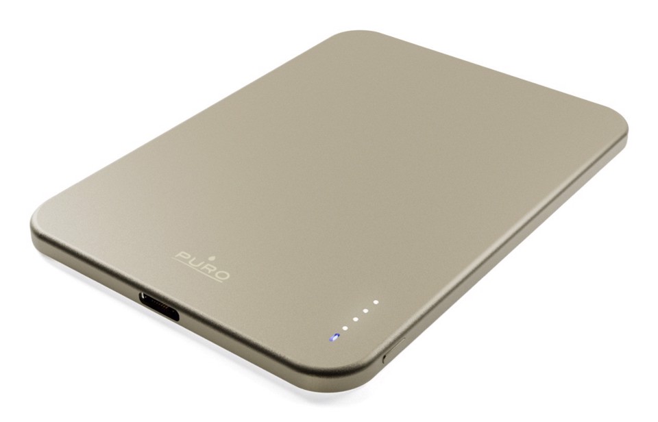 PURO Lite Slim Power Mag Polimeri di litio (LiPo) 3000 mAh Carica wireless Oro