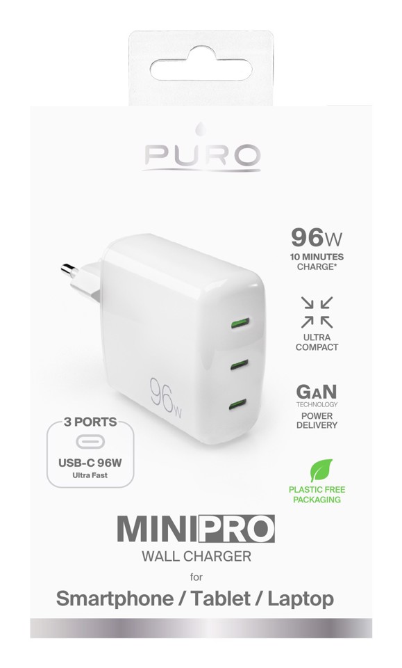 PURO MiniPro Universale Bianco Ricarica rapida Interno