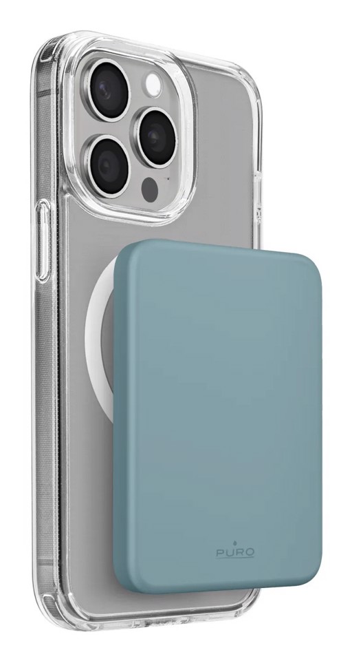 PURO Power Bank compatibile MagSafe “Mini Power Mag” per iPhone verde