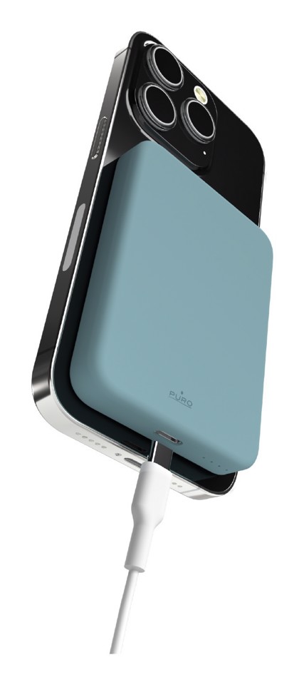 PURO Power Bank compatibile MagSafe “Mini Power Mag” per iPhone verde
