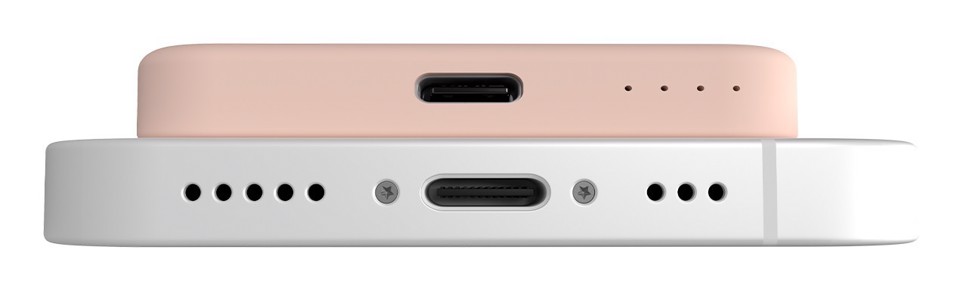 PURO Power Bank compatibile MagSafe “Mini Power Mag” per iPhone beige