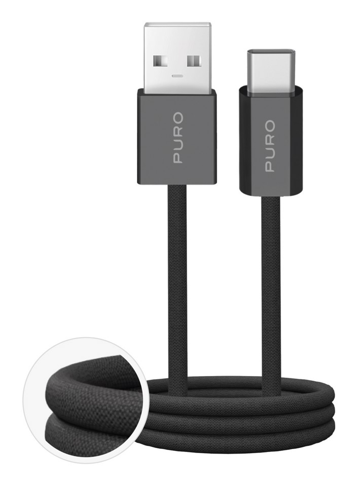 PURO PUCAC10WFABK415MTBLK cavo USB USB 2.0 1,5 m USB A USB C Nero