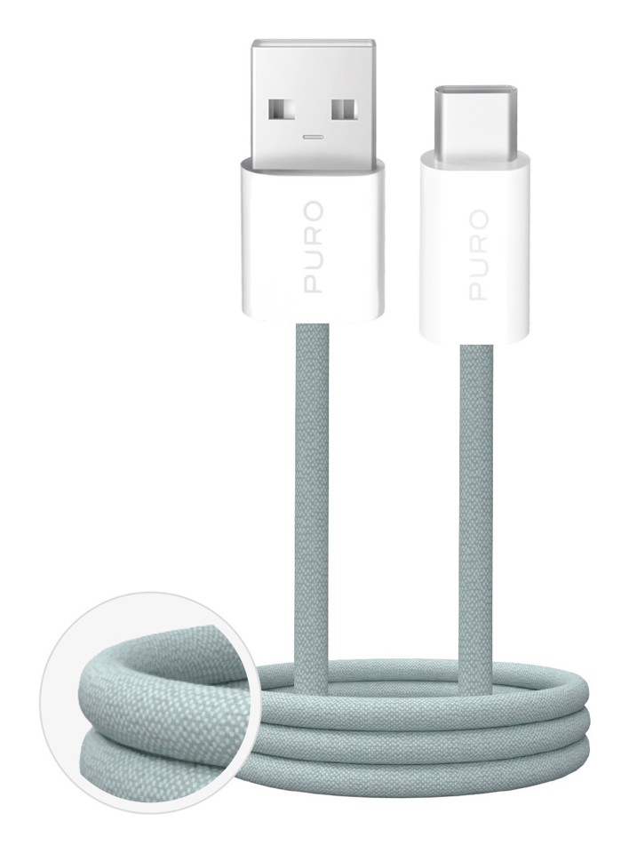 PURO PUCAC10WFABK415MTGRN cavo USB USB 2.0 1,5 m USB A USB C Verde