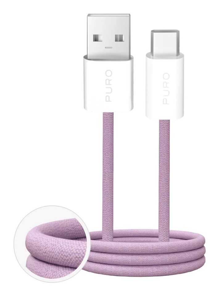 PURO PUCAC10WFABK415MTPNK cavo USB USB 2.0 1,5 m USB A USB C Rosa