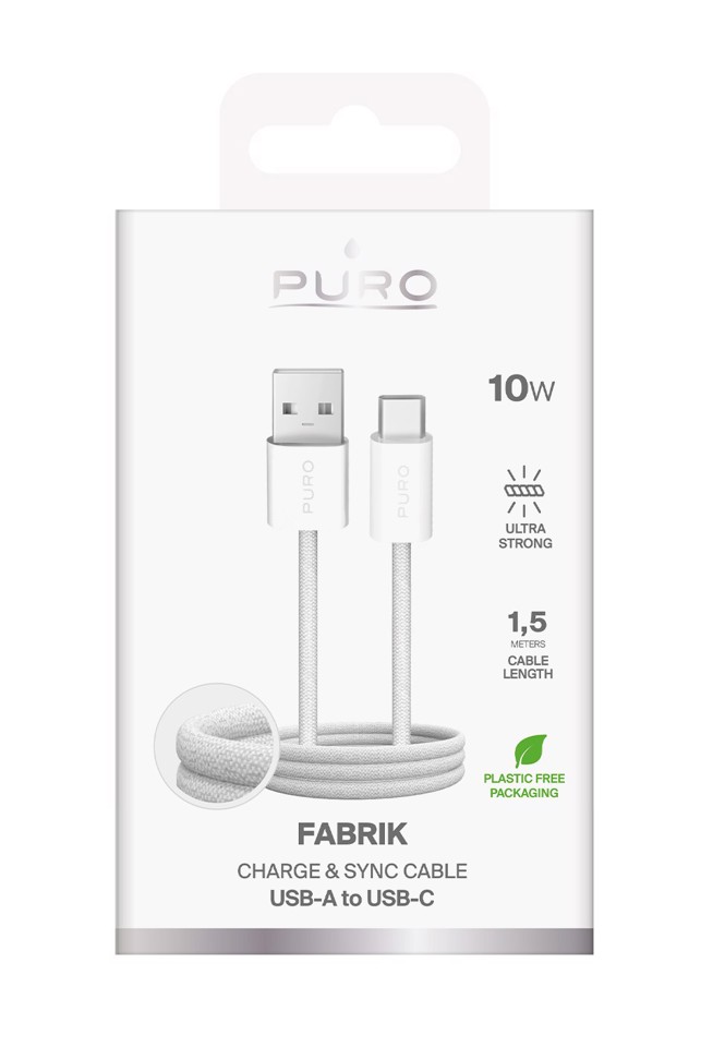 PURO PUCAC10WFABK415MTWHI cavo USB USB 2.0 1,5 m USB A USB C Bianco