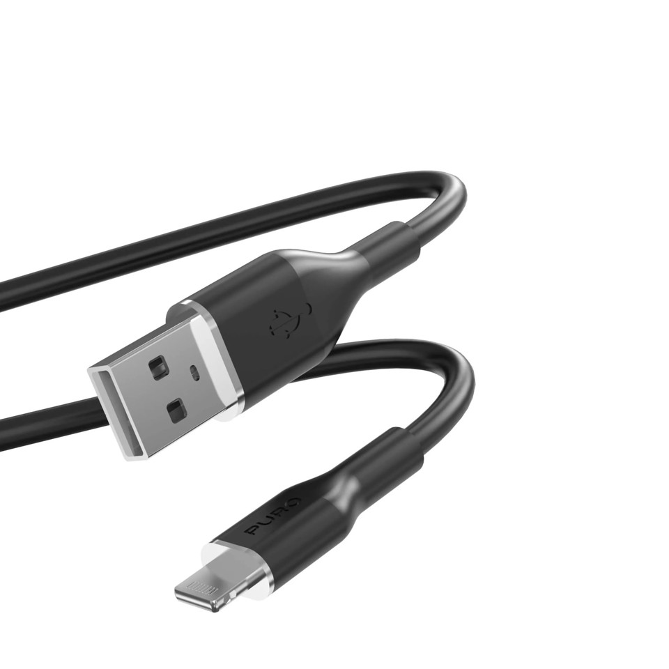 PURO PUCAPLTICONBLK cavo USB 1,5 m USB 3.2 Gen 1 (3.1 Gen 1) USB A Lightning Nero