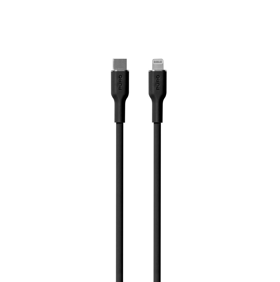 PURO PUCAPLTUSBCICONBLK cavo Lightning 1,5 m Nero