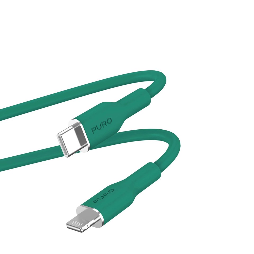 PURO PUCAPLTUSBCICONDKGRN cavo USB 1,5 m USB 3.2 Gen 1 (3.1 Gen 1) USB C Lightning Verde