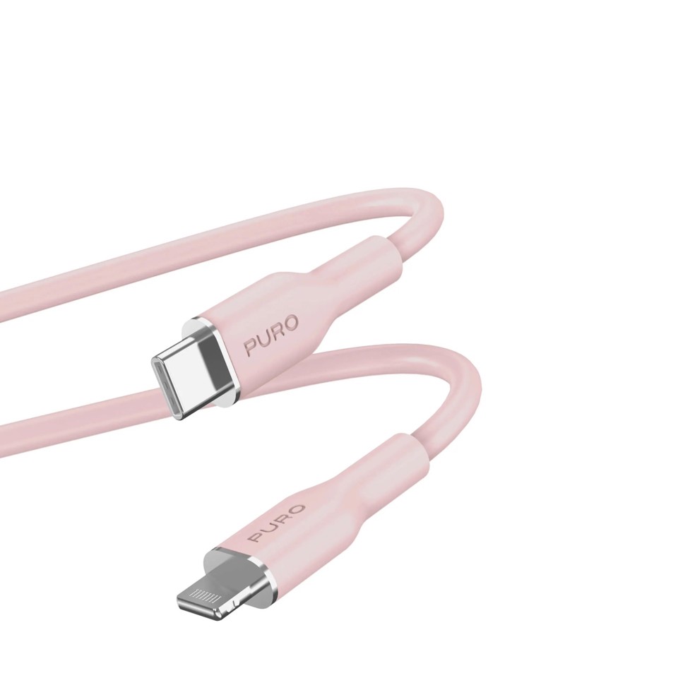 PURO PUCAPLTUSBCICONROSE cavo USB 1,5 m USB 3.2 Gen 1 (3.1 Gen 1) USB C Lightning Rosa