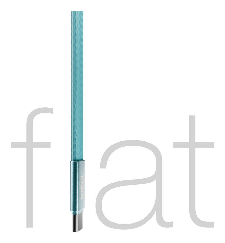 PURO PUCCC60WSLIM1MTA cavo USB USB 2.0 1 m USB C 480 Gbit/s Blu