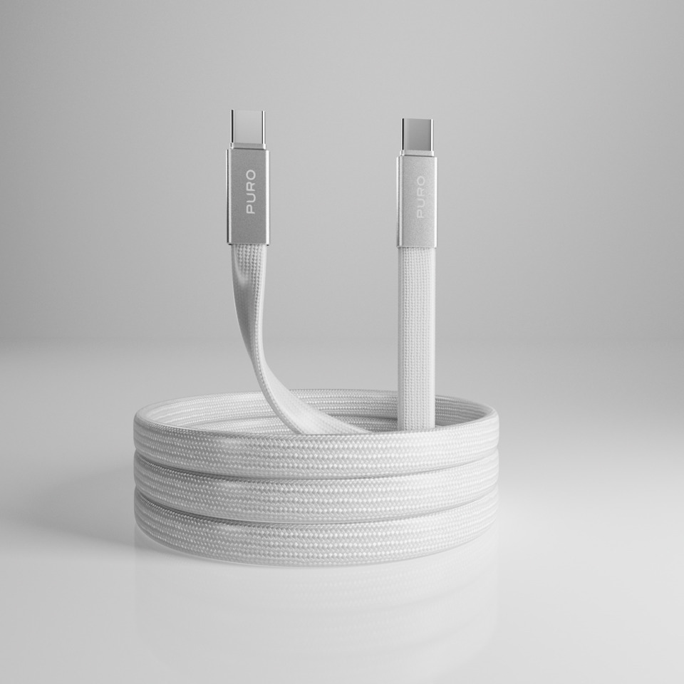 PURO PUCCC60WSLIM1MTW cavo USB USB 2.0 1 m USB C 480 Gbit/s Bianco