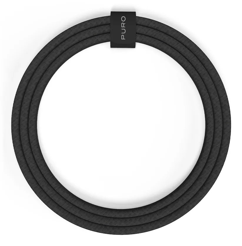 PURO PUCCCFABK415MTBLK cavo USB 1,5 m USB 2.0 USB C Nero