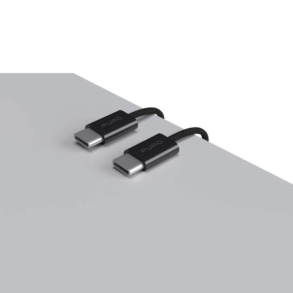 PURO PUCCCFABK415MTBLK cavo USB USB 2.0 1,5 m USB C 0,48 Gbit/s 60 W Nero