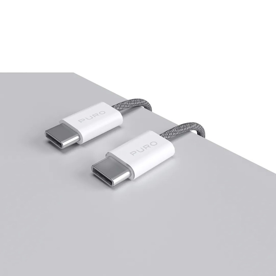 PURO PUCCCFABK415MTDKGREY cavo USB 1,5 m USB 2.0 USB C Grigio