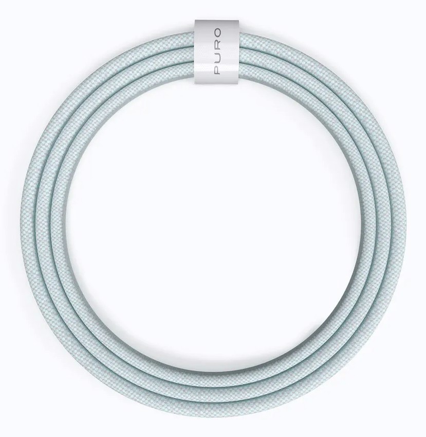 PURO PUCCCFABK415MTLBLUE cavo USB USB 2.0 1,5 m USB C 0,48 Gbit/s 60 W Blu
