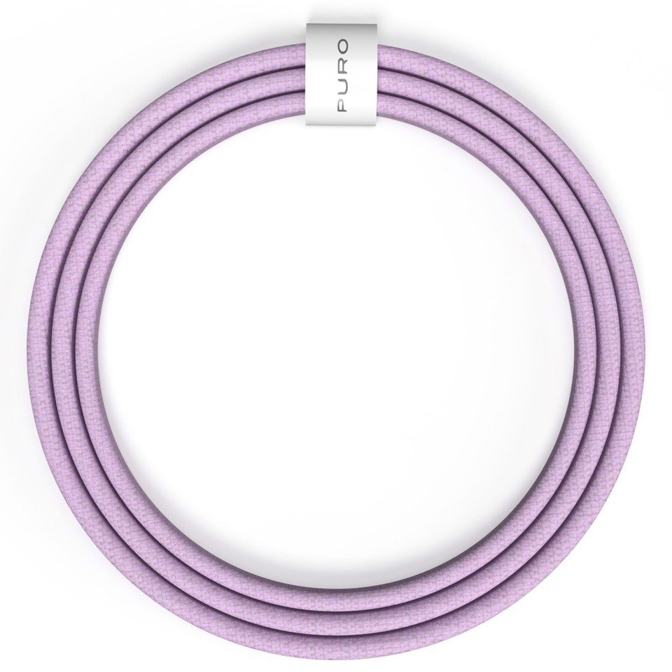 PURO PUCCCFABK415MTPINK cavo USB USB 2.0 1,5 m USB C Viola, Bianco
