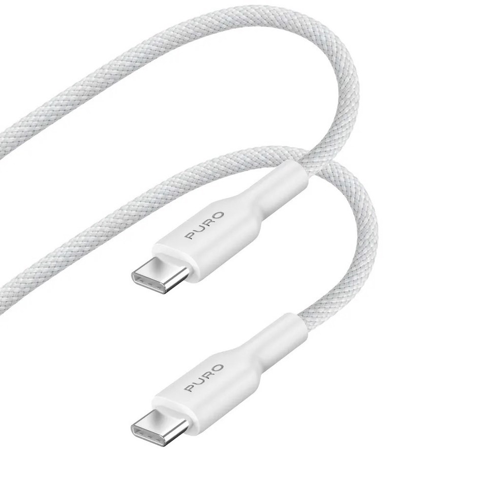 PURO PUCUSBCUSBCFABK4WHI cavo USB USB 2.0 1,2 m USB C 0,48 Gbit/s Bianco
