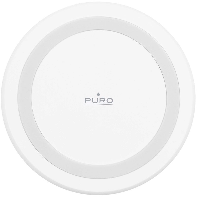 PURO PUFCCSQI10W2WHI Caricabatterie per dispositivi mobili Smartphone, Orologio intelligente Bianco USB Carica wireless Interno