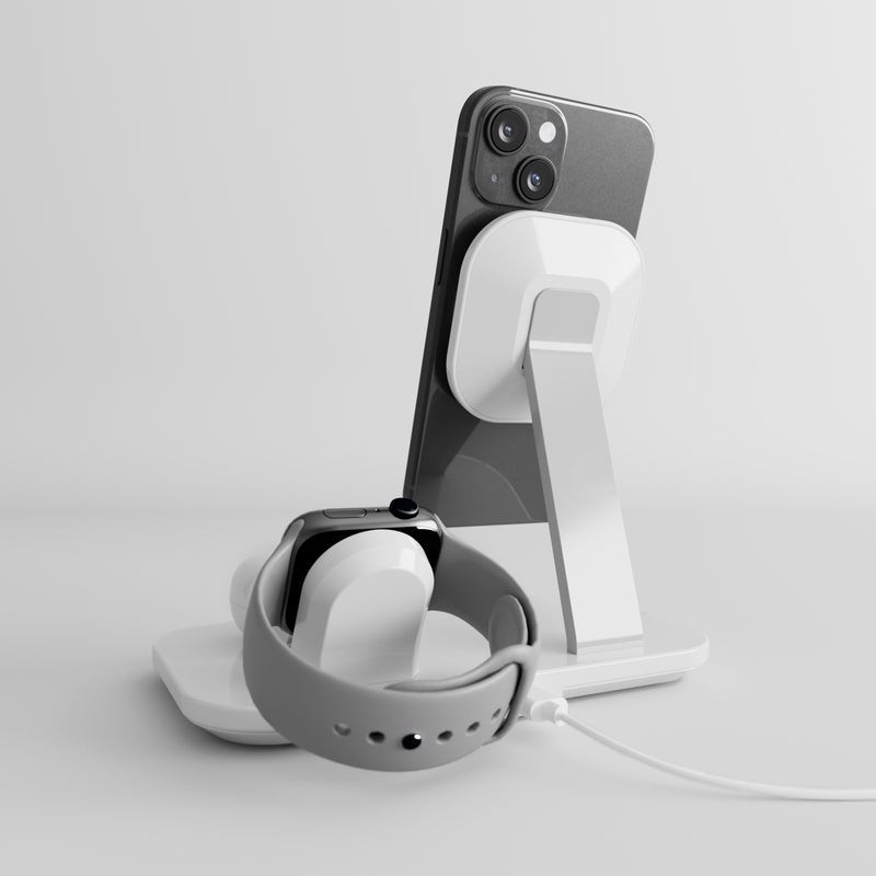 PURO PUFCCSQIMAG3AWWHI Caricabatterie per dispositivi mobili Universale Bianco USB Carica wireless Interno