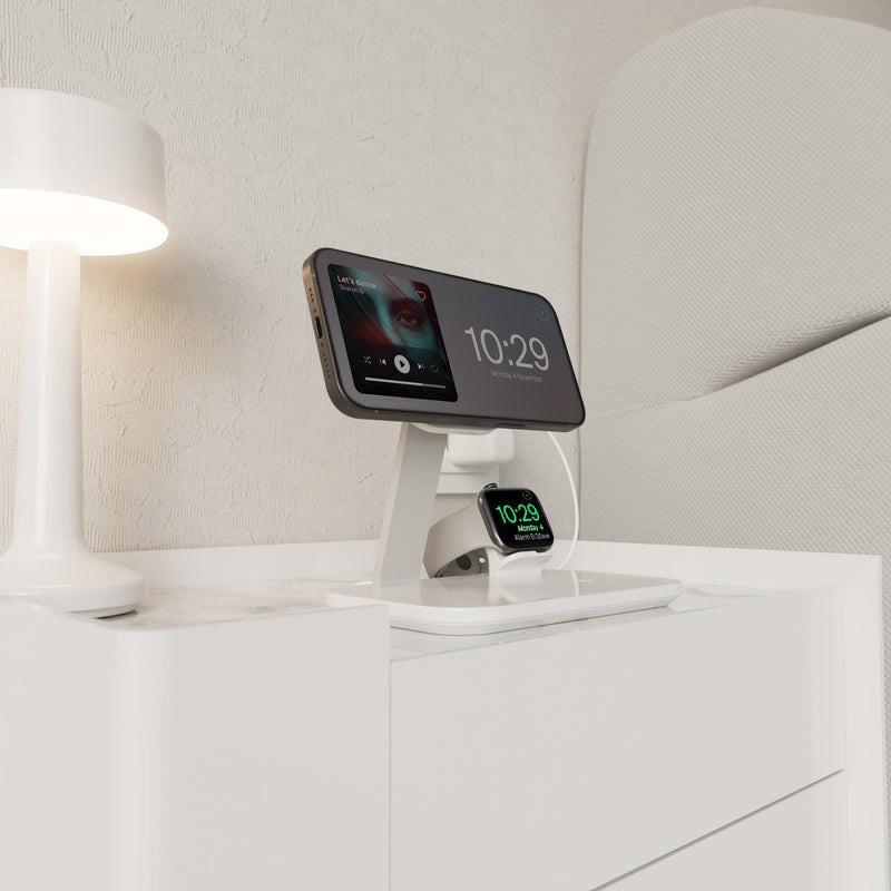 PURO PUFCCSQIMAG3AWWHI Caricabatterie per dispositivi mobili Universale Bianco USB Carica wireless Interno